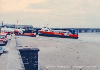 AP1-88 hovercraft at Ryde hoverport -   (submitted by The <a href='http://www.hovercraft-museum.org/' target='_blank'>Hovercraft Museum Trust</a>).